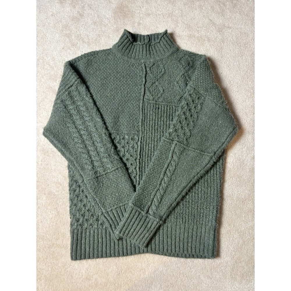 EUC American Eagle Green Turtleneck Sweater XS